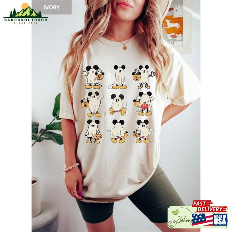 Vintage Mickey Ghost Halloween Shirt Cute Comfort Colors Mickeys Not So Scary T-Shirt Classic Vintage Mickey Ghost Halloween Shirt Cute Comfort Colors Mickeys Not So Scary T-Shirt Classic