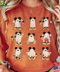 Vintage Mickey Ghost Halloween Shirt Cute Comfort Colors Mickeys Not So Scary T-Shirt Classic