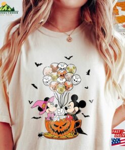 Vintage Mickey Halloween Shirt Balloon Minnie And Friends T-Shirt Classic