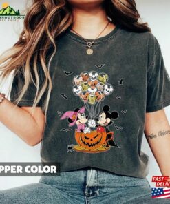 Vintage Mickey Halloween Shirt Balloon Minnie And Friends T-Shirt Classic
