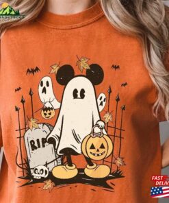 Vintage Mickey Halloween Shirt Ghost Sweatshirt Disney Classic