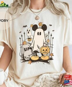 Vintage Mickey Halloween Shirt Ghost Sweatshirt Disney Classic