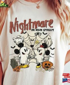 Vintage Mickey Minnie Ghost Halloween Shirt Nightmare On The Main Street Disney Sweatshirt Hoodie Vintage Mickey Minnie Ghost Halloween Shirt Nightmare On The Main Street Disney Sweatshirt Hoodie