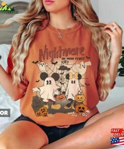 Vintage Mickey Minnie Halloween Shirt Nightmare On The Main Street Disney Classic T-Shirt Vintage Mickey Minnie Halloween Shirt Nightmare On The Main Street Disney Classic T-Shirt