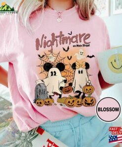 Vintage Mickey Minnie Halloween Shirt Nightmare On The Main Street Disney Hoodie Unisex