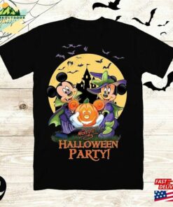Vintage Mickey Minnie Halloween Shirt Nightmare On The Main Street Disney T-Shirt Unisex