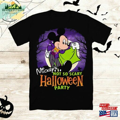 Vintage Mickey Minnie Halloween Shirt Nightmare On The Main Street Disney T-Shirt Unisex