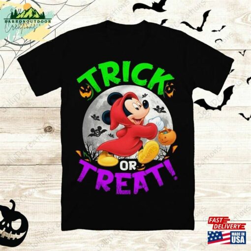 Vintage Mickey Minnie Halloween Shirt Nightmare On The Main Street Disney T-Shirt Unisex