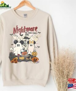 Vintage Mickey Minnie Halloween Sweatshirt Nightmare On The Main Street Gift T-Shirt Ghost Pumpkin Unisex 2 Vintage Mickey Minnie Halloween Sweatshirt Nightmare On The Main Street Gift T Shirt Ghost Pumpkin Unisex 3