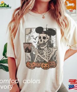 Vintage Mickey Skeleton Coffee Shirt Disney Comfort Colors Halloween Unisex Classic