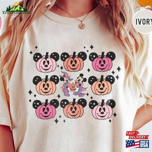 Vintage Mickeys Halloween Party Shirt Fall Best Day Ever Mouse Ears Spooky Family Mom Dad Adult Kid Toodler Baby Unisex Classic