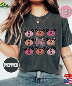 Vintage Mickeys Halloween Party Shirt Fall Best Day Ever Mouse Ears Spooky Family Mom Dad Adult Kid Toodler Baby Unisex Classic