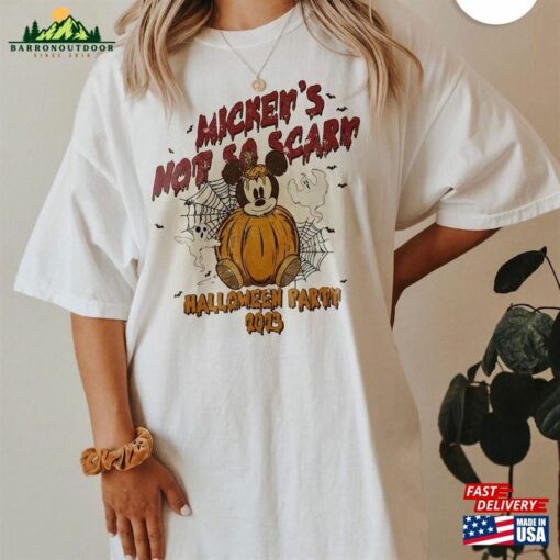 Vintage Mickey’s Not So Scary Comfort Color Shirt Disney Halloween Party 2023 Unisex Classic