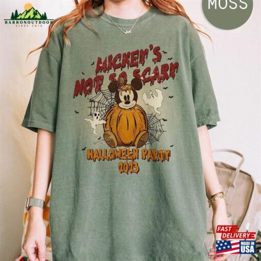 Vintage Mickey’s Not So Scary Comfort Color Shirt Disney Halloween Party 2023 Unisex Classic
