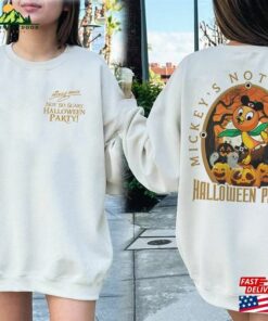 Vintage Mickey’s Not So Scary Halloween Party Shirt Disney Orange Bird Sweatshirt Classic