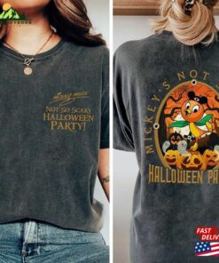 Vintage Mickey's Not So Scary Halloween Party Shirt Disney Orange Bird Sweatshirt Classic 2 Vintage Mickeys Not So Scary Halloween Party Shirt Disney Orange Bird Sweatshirt Classic 3