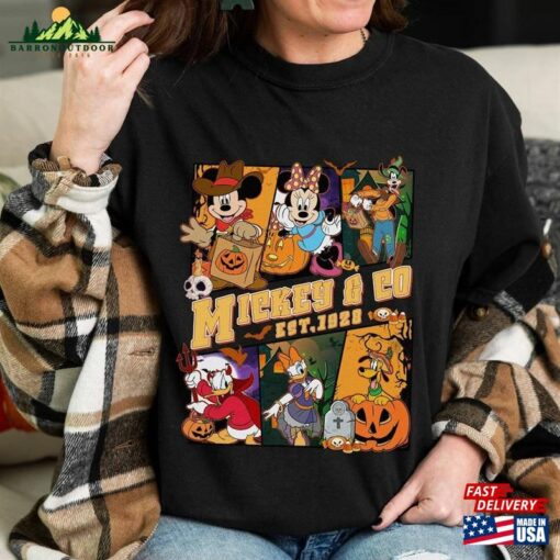 Vintage Mickeyworld 1928 Halloween Shirt Mickey And Friends Mummy Trip Hoodie Classic