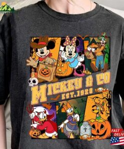 Vintage Mickeyworld 1928 Halloween Shirt Mickey And Friends Mummy Trip Hoodie Classic