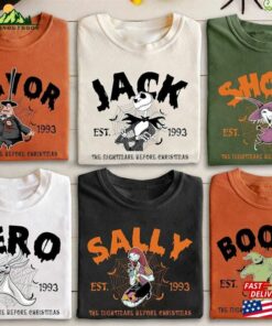 Vintage Nightmare Before Christmas Characters Group Shirt Disneyland Halloween Comfort Colors Sweatshirt Hoodie
