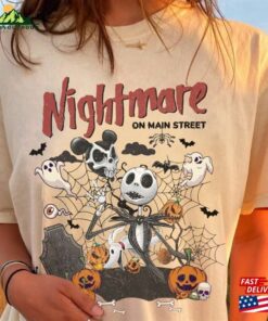 Vintage Nightmare Before Christmas Shirt Jack Skellington Disneyland Halloween T-Shirt Classic