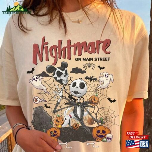 Vintage Nightmare Before Christmas Shirt Jack Skellington Disneyland Halloween T-Shirt Classic