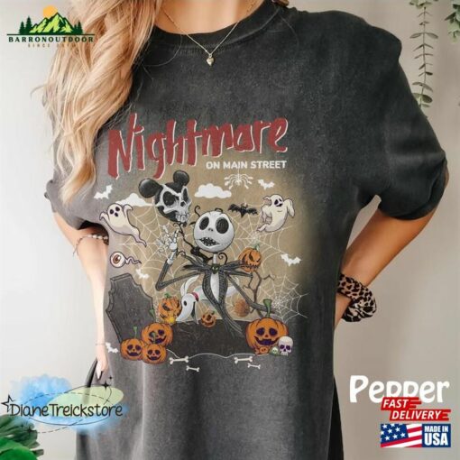 Vintage Nightmare Before Christmas Shirt Jack Skellington Disneyland Halloween T-Shirt Classic