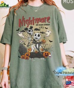 Vintage Nightmare Before Christmas Shirt Jack Skellington Disneyland Halloween T Shirt Classic 4