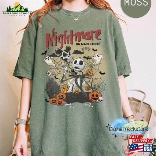 Vintage Nightmare Before Christmas Shirt Jack Skellington Disneyland Halloween T-Shirt Classic