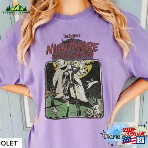 Vintage Nightmare Before Christmas Shirt Jack Skellington Oogie Boogie Unisex T-Shirt