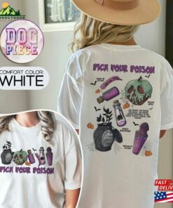 Vintage Pick Your Poison Disney Halloween Comfort Color Shirt Disneyland Villains Unisex Sweatshirt