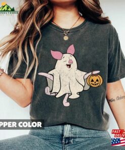 Vintage Piglet Ghost Halloween Shirts Winnie The Boo Shirt Spooky Season T-Shirt Unisex
