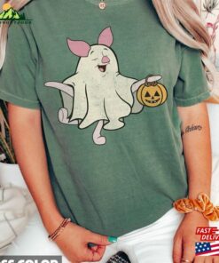 Vintage Piglet Ghost Halloween Shirts Winnie The Boo Shirt Spooky Season T Shirt Unisex 4