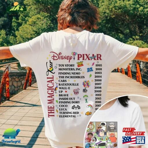 Vintage Pixar Magical Tour Two Sided Shirt The T-Shirt Hoodie