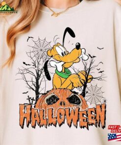 Vintage Pluto Pumpkin Halloween Sweatshirt Retro Spooky Season Shirt Not So Scary Classic T-Shirt