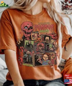 Vintage Retro Halloween Horror Nights Shirt Characters Movie T-Shirt Hoodie