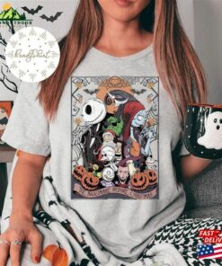 Vintage Retro Halloween The Nightmare Before Christmas Shirt Jack And Sally Oogie Boogie Bash 2023 Party Unisex T Shirt 3