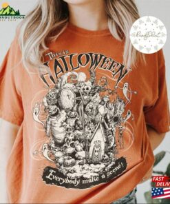 Vintage Retro Halloween The Nightmare Before Christmas Shirt This Is Everybody Make A Scene Hoodie Sweatshirt