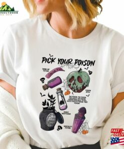 Vintage Retro Pick Your Poison Disney Halloween Shirt Disneyland Villain Villains Classic T-Shirt