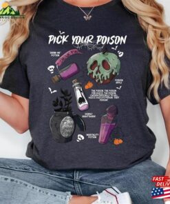 Vintage Retro Pick Your Poison Disney Halloween Shirt Disneyland Villain Villains Classic T Shirt 3