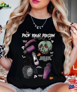 Vintage Retro Pick Your Poison Disney Halloween Shirt Disneyland Villain Villains Classic T Shirt 4