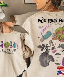 Vintage Retro Pick Your Poison Disney Halloween Shirt Disneyland Villain Villains Hoodie Unisex