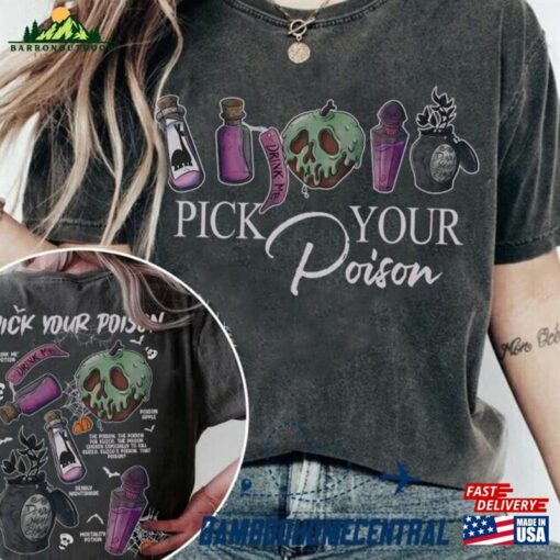 Vintage Retro Pick Your Poison Disney Halloween Shirt Villain Villains Hoodie Sweatshirt