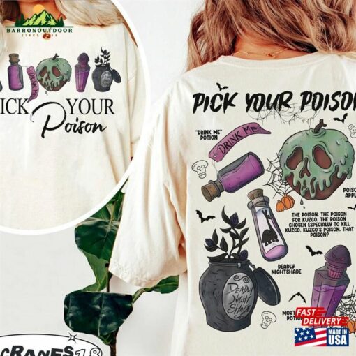 Vintage Retro Pick Your Poison Disney Halloween Shirt Villain Villains Sweatshirt T-Shirt