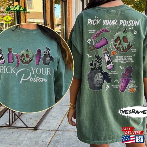 Vintage Retro Pick Your Poison Disney Halloween Shirt Villain Villains Sweatshirt T-Shirt