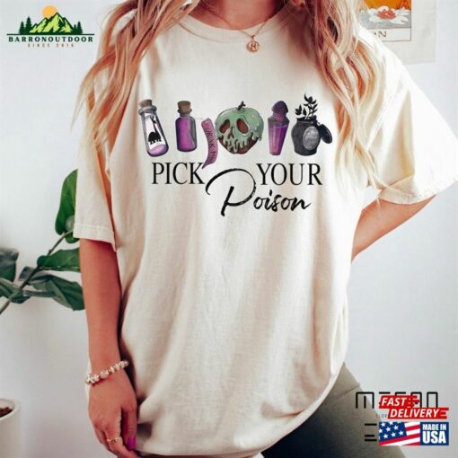 Vintage Retro Pick Your Poison Disney Halloween Shirt Villain Villains T-Shirt Sweatshirt