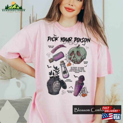 Vintage Retro Pick Your Poison Disney Halloween Shirt Villains Classic T-Shirt