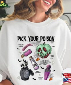 Vintage Retro Pick Your Poison Shirt Disney Halloween T-Shirt Disneyland Villain Sweatshirt Classic Vintage Retro Pick Your Poison Shirt Disney Halloween T-Shirt Disneyland Villain Sweatshirt Classic