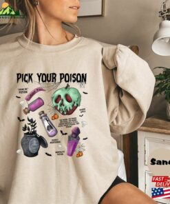 Vintage Retro Pick Your Poison Shirt Disney Halloween T-Shirt Disneyland Villain Sweatshirt Classic