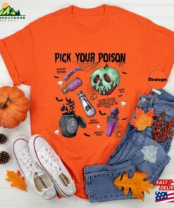 Vintage Retro Pick Your Poison Shirt Disney Halloween T Shirt Disneyland Villain Sweatshirt Classic 3