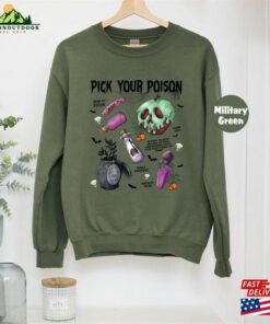 Vintage Retro Pick Your Poison Shirt Disney Halloween T Shirt Disneyland Villain Sweatshirt Classic 4